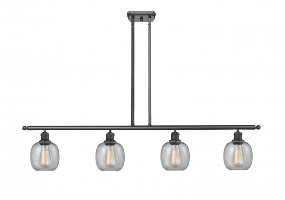 Belfast - 4 Light - 48 inch - Matte Black - Cord hung - Island Light