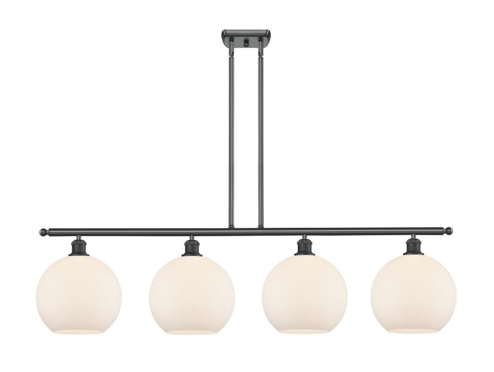 Athens - 4 Light - 48 inch - Matte Black - Stem Hung - Island Light