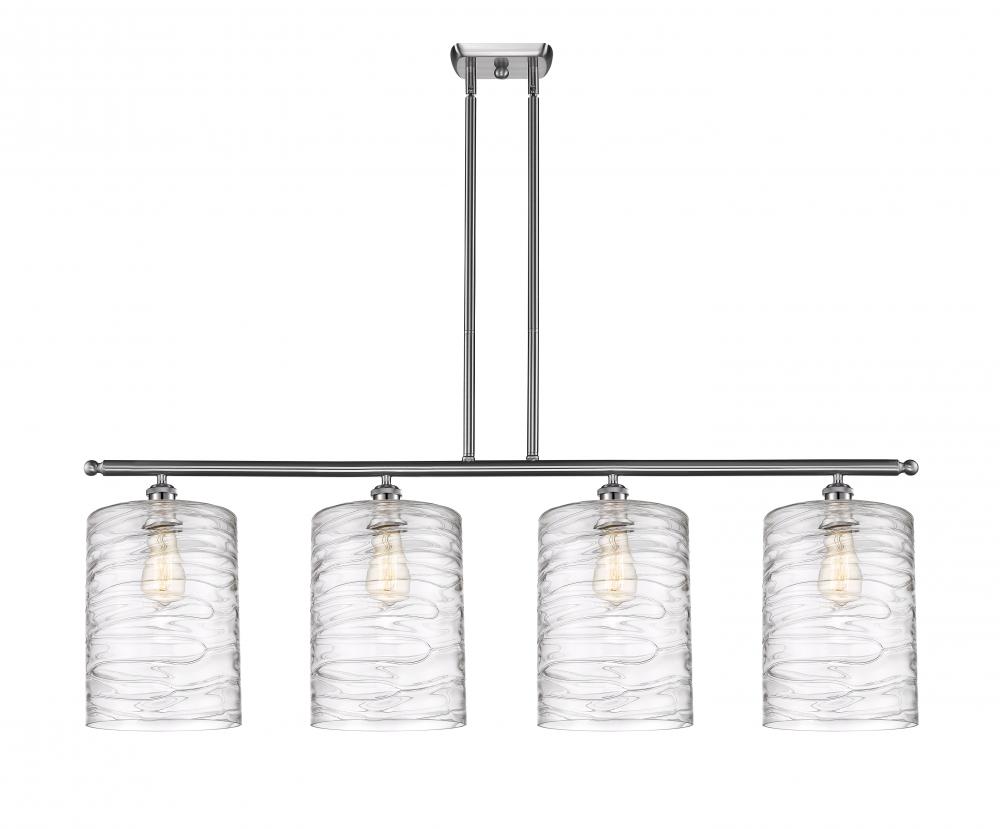 Cobbleskill - 4 Light - 48 inch - Brushed Satin Nickel - Cord hung - Island Light