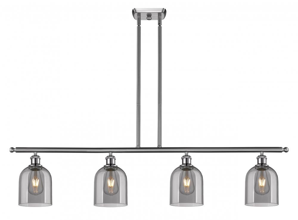 Bella - 4 Light - 48 inch - Brushed Satin Nickel - Cord hung - Island Light