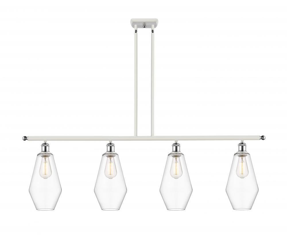 Cindyrella - 4 Light - 48 inch - White Polished Chrome - Cord hung - Island Light