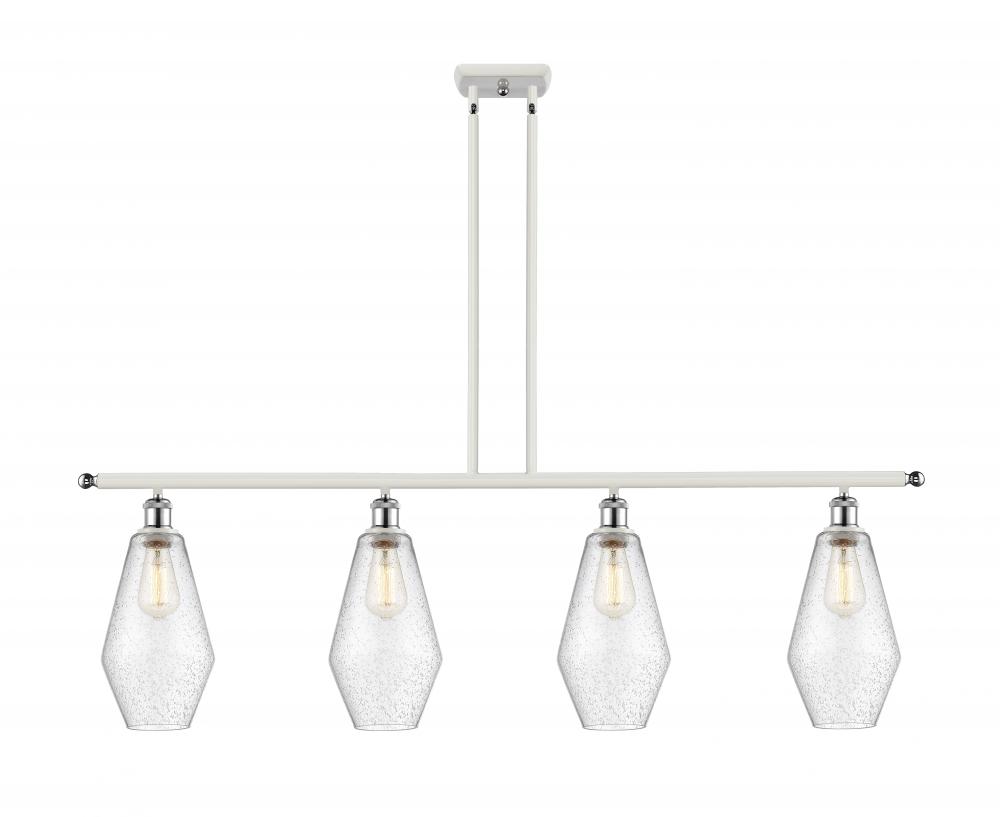 Cindyrella - 4 Light - 48 inch - White Polished Chrome - Cord hung - Island Light