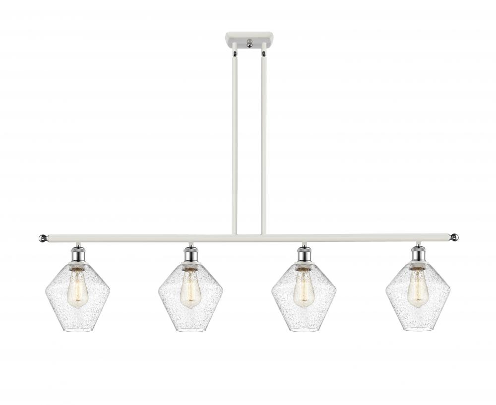 Cindyrella - 4 Light - 48 inch - White Polished Chrome - Cord hung - Island Light