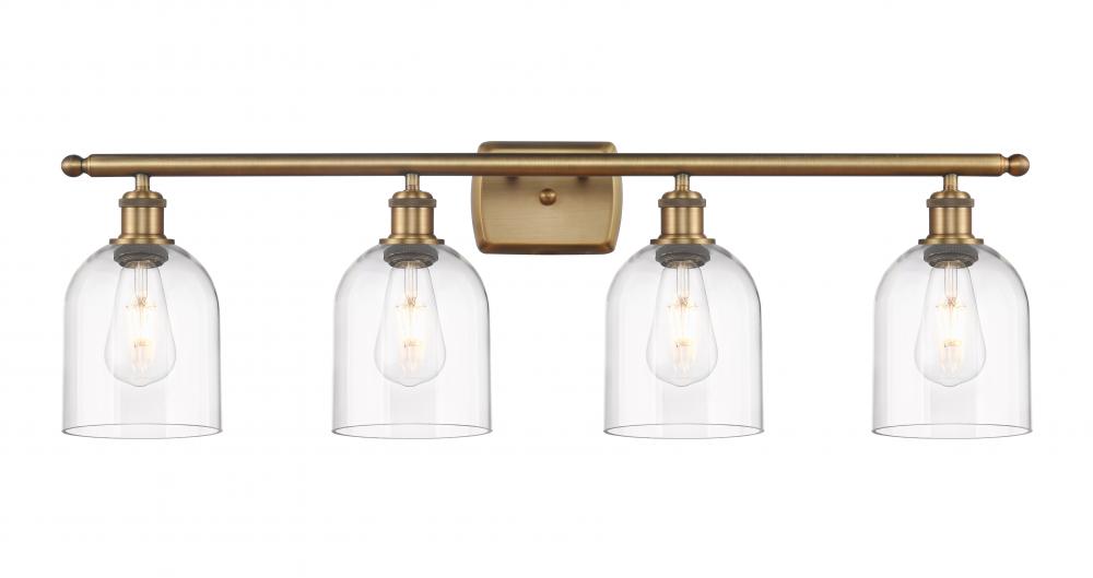 Bella - 4 Light - 36 inch - Brushed Brass - Bath Vanity Light