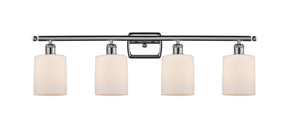 Cobbleskill - 4 Light - 35 inch - Polished Chrome - Bath Vanity Light