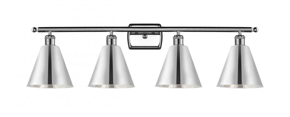 Berkshire - 4 Light - 38 inch - Polished Chrome - Bath Vanity Light