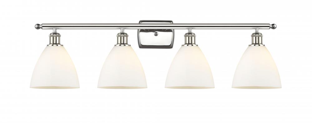 Bristol - 4 Light - 38 inch - Polished Nickel - Bath Vanity Light