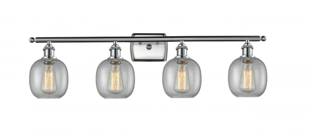 Belfast - 4 Light - 36 inch - Brushed Satin Nickel - Bath Vanity Light