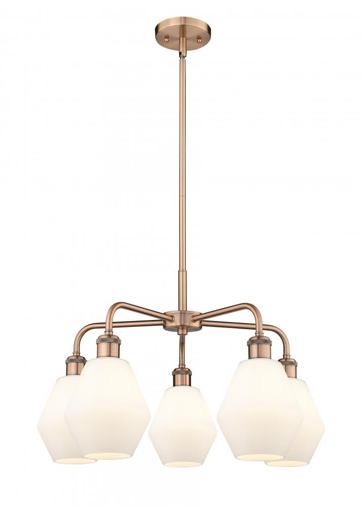 Cindyrella - 5 Light - 24 inch - Antique Copper - Chandelier