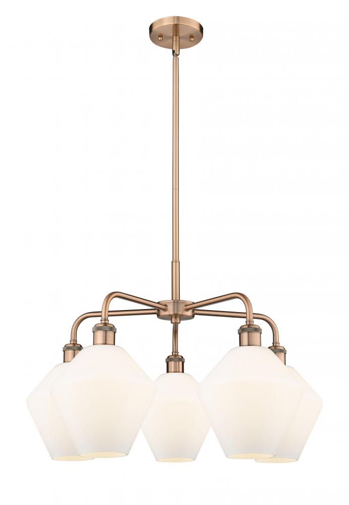 Cindyrella - 5 Light - 26 inch - Antique Copper - Chandelier