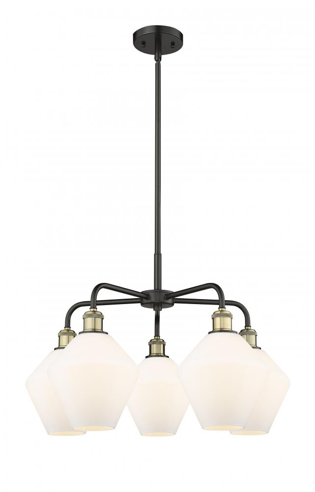 Cindyrella - 5 Light - 26 inch - Black Antique Brass - Chandelier