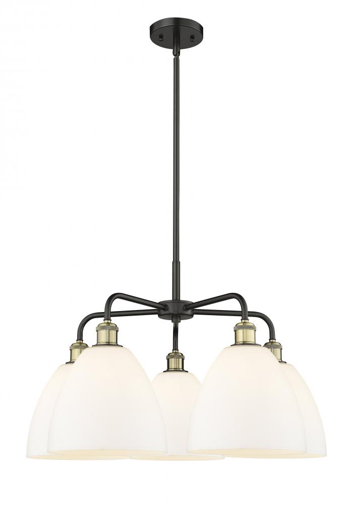 Bristol - 5 Light - 27 inch - Black Antique Brass - Chandelier