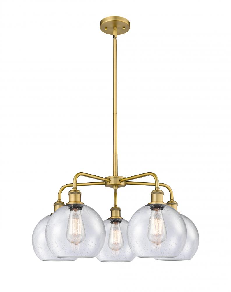 Athens - 5 Light - 26 inch - Brushed Brass - Chandelier