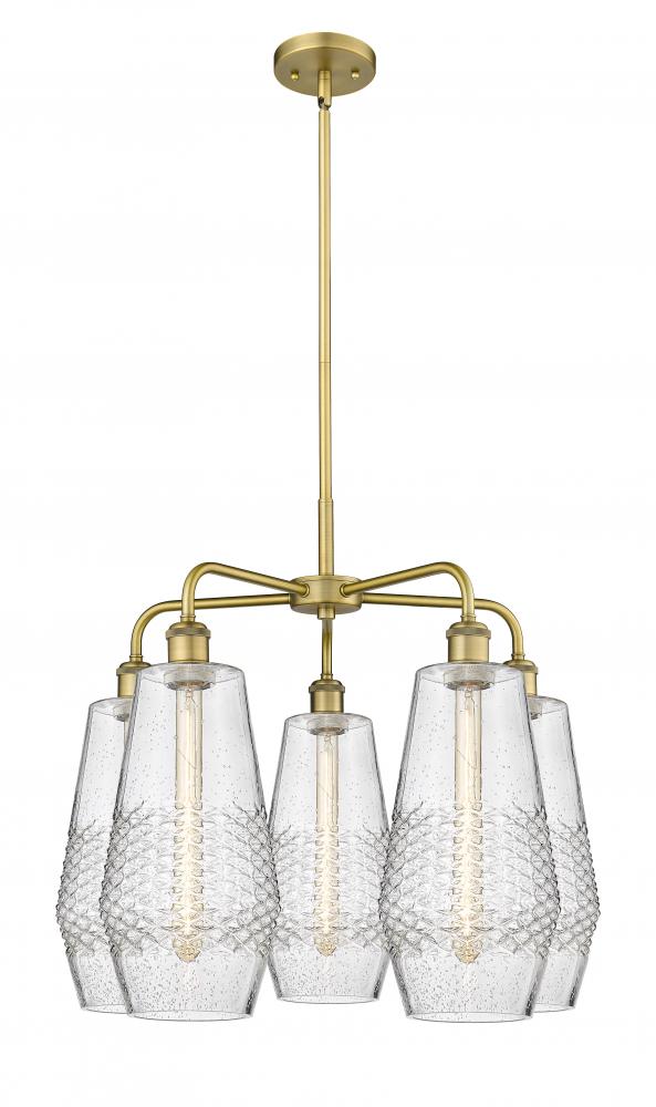 Windham - 5 Light - 25 inch - Brushed Brass - Chandelier