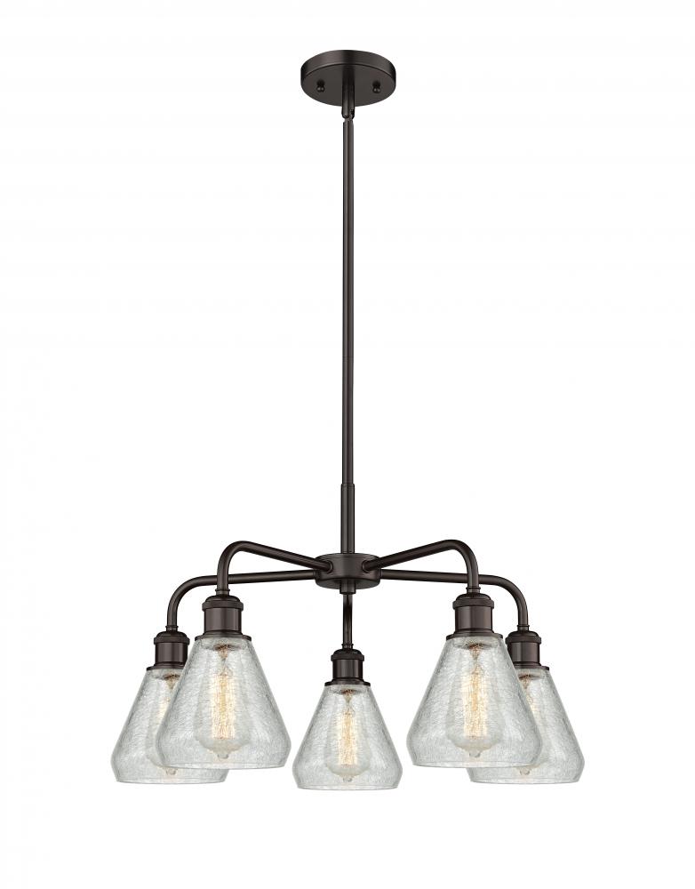 Conesus - 5 Light - 24 inch - Oil Rubbed Bronze - Chandelier