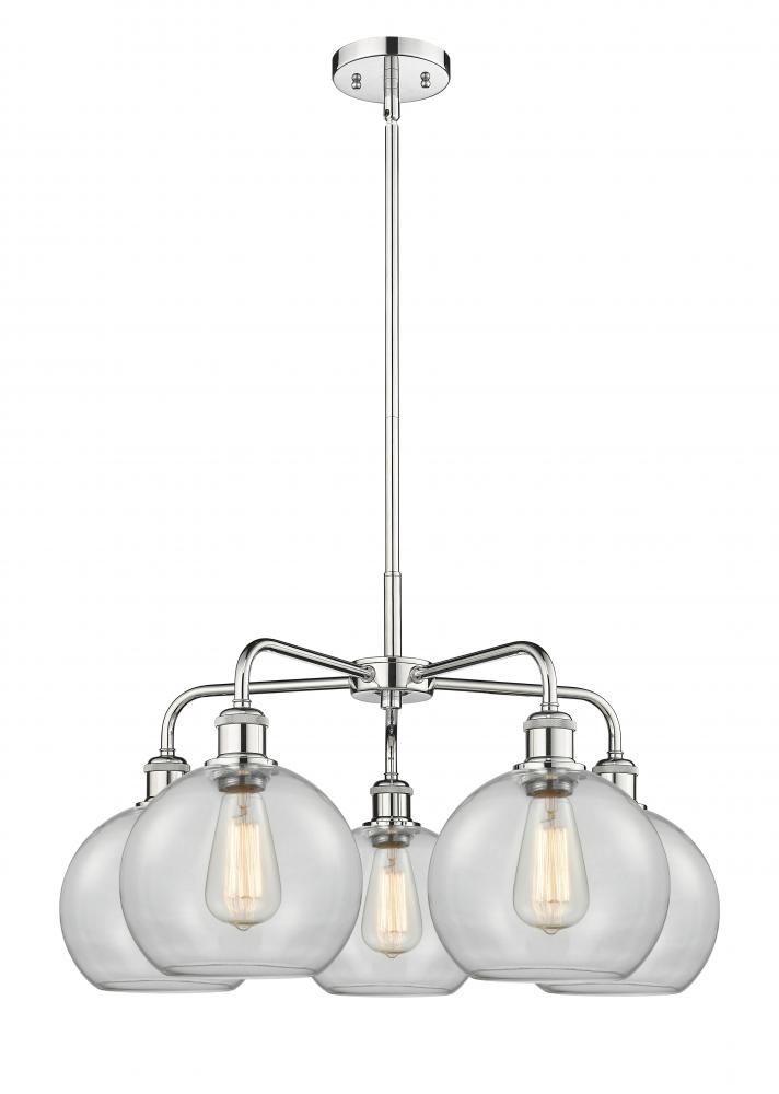 Athens - 5 Light - 26 inch - Polished Chrome - Chandelier