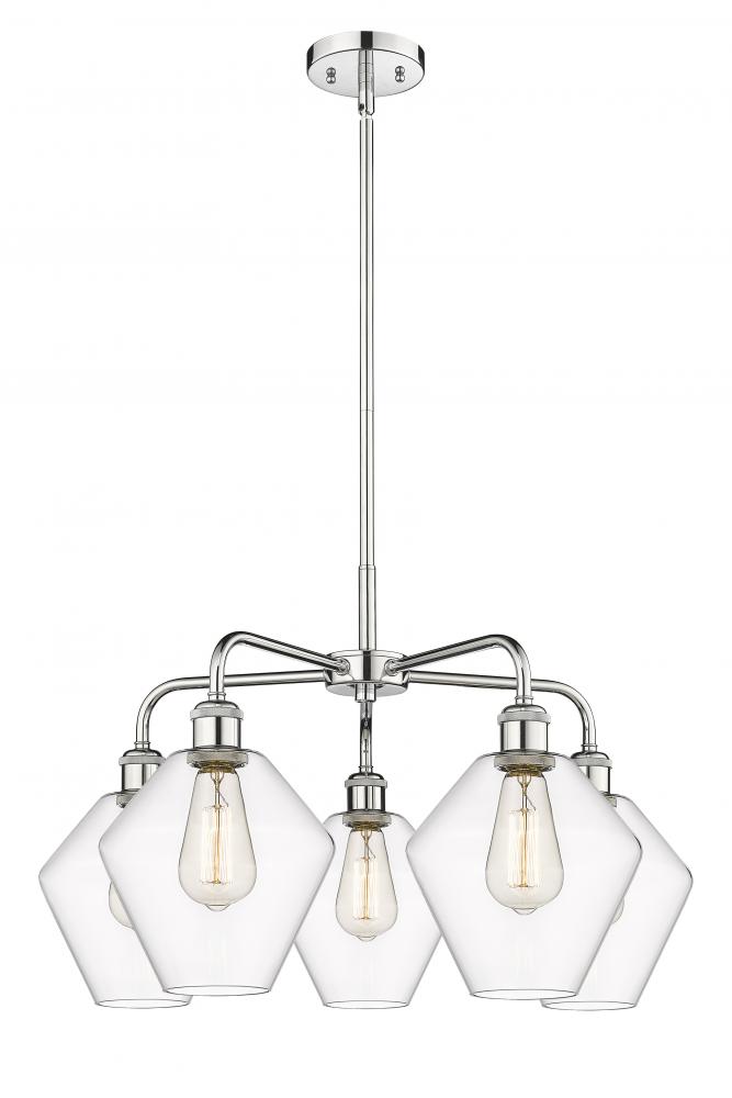 Cindyrella - 5 Light - 26 inch - Polished Chrome - Chandelier