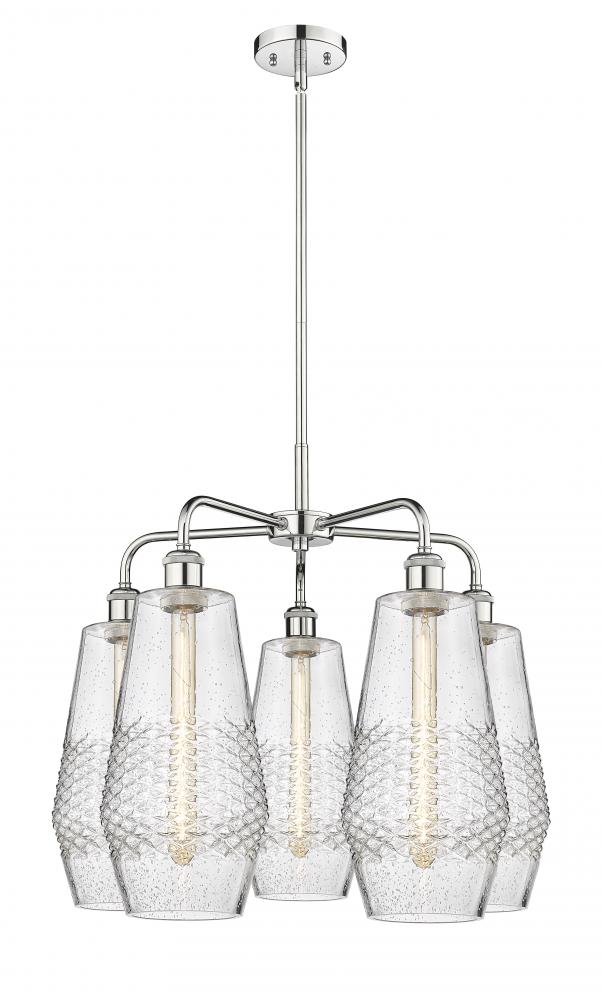 Windham - 5 Light - 25 inch - Polished Chrome - Chandelier