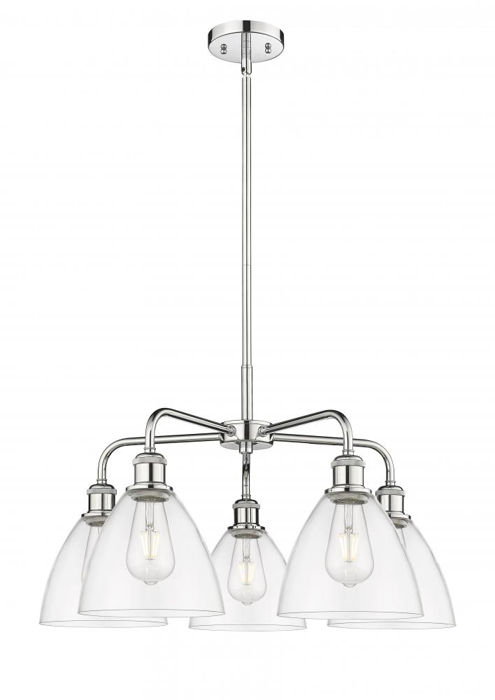 Bristol - 5 Light - 26 inch - Polished Chrome - Chandelier