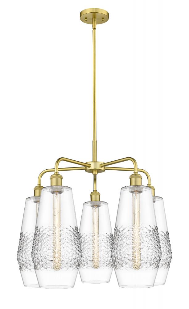 Windham - 5 Light - 25 inch - Satin Gold - Chandelier