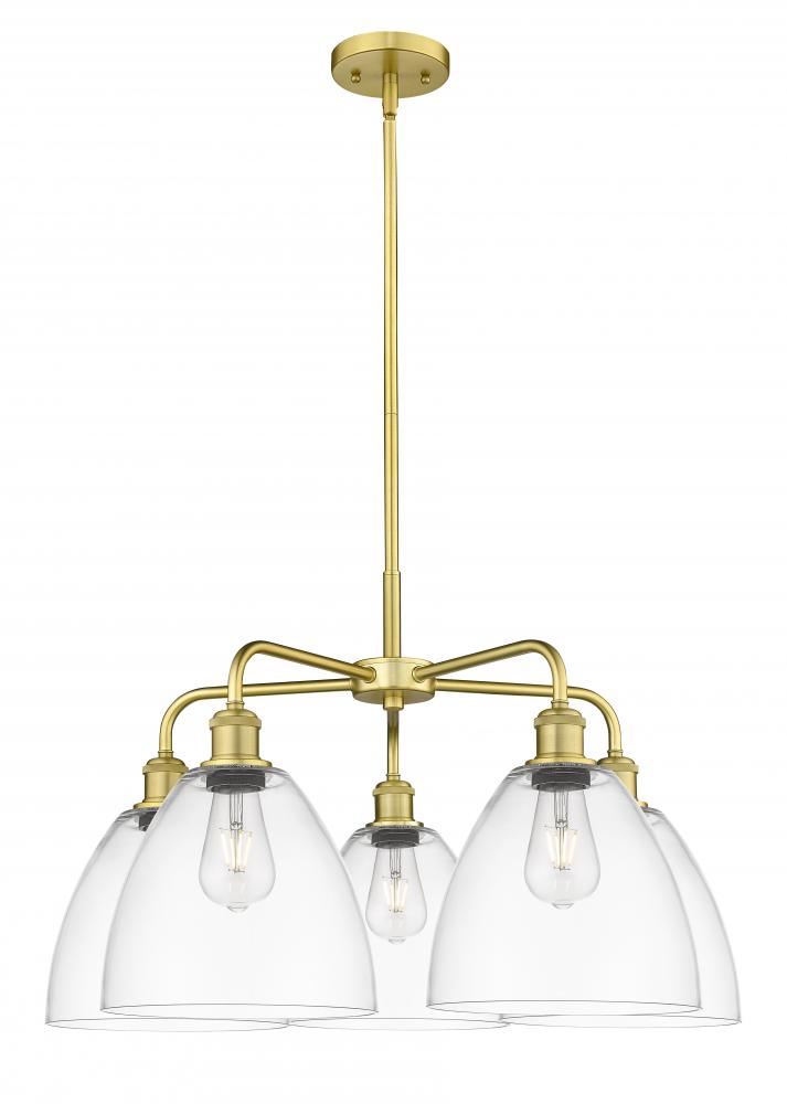 Bristol - 5 Light - 27 inch - Satin Gold - Chandelier