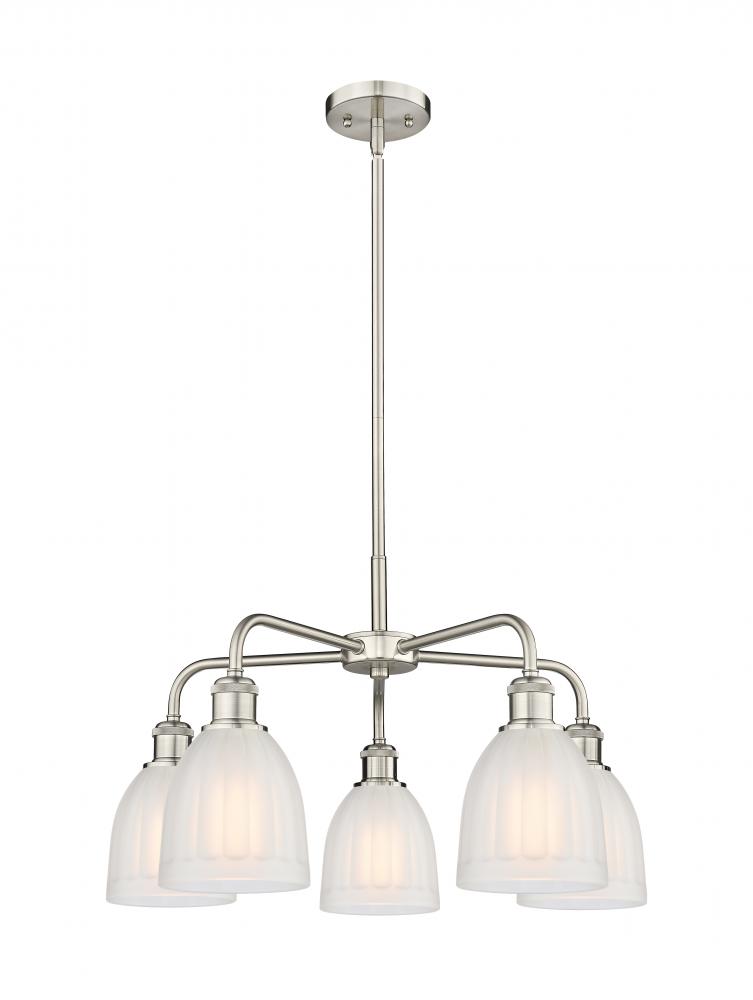 Brookfield - 5 Light - 24 inch - Satin Nickel - Chandelier