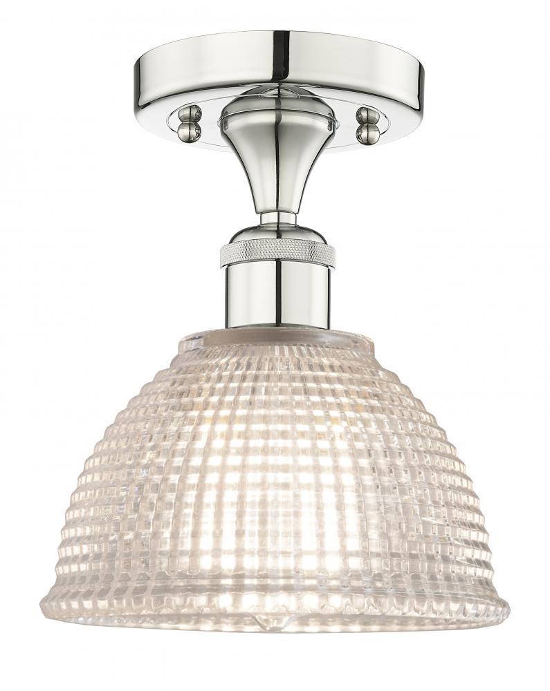 Arietta - 1 Light - 8 inch - Polished Nickel - Flush Mount