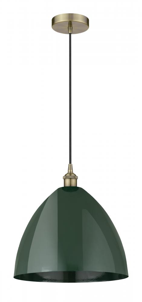 Plymouth - 1 Light - 16 inch - Antique Brass - Cord hung - Mini Pendant