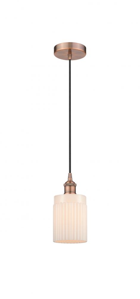 Hadley - 1 Light - 5 inch - Antique Copper - Cord hung - Mini Pendant