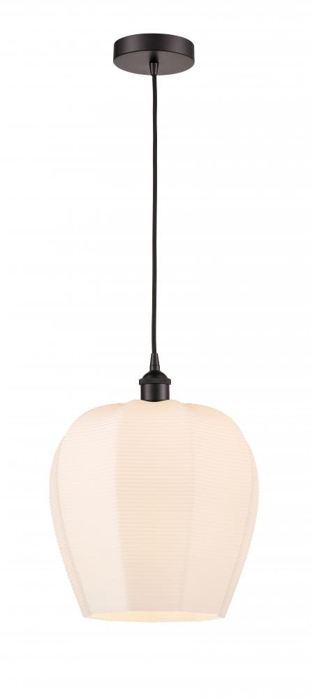 Norfolk - 1 Light - 12 inch - Oil Rubbed Bronze - Cord hung - Mini Pendant