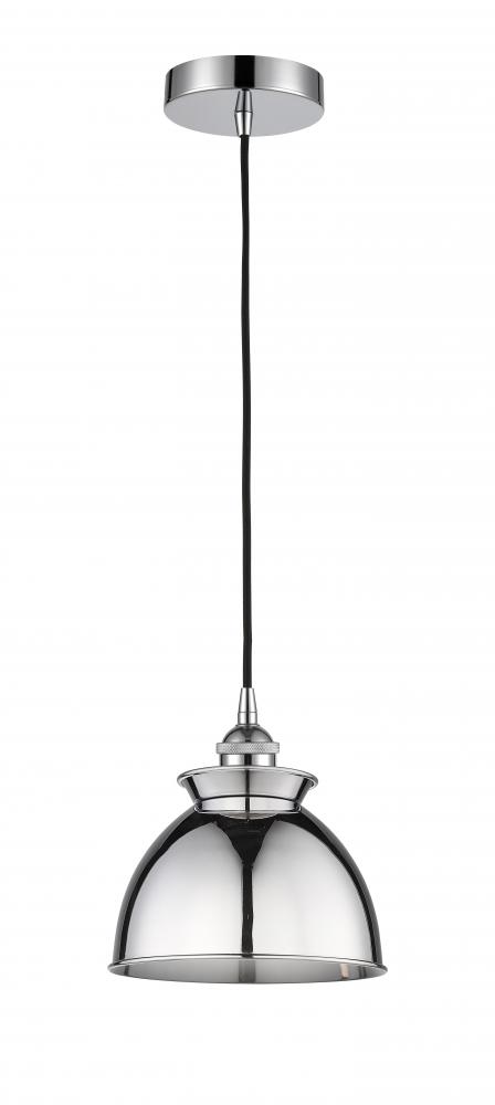 Adirondack - 1 Light - 8 inch - Polished Chrome - Cord hung - Mini Pendant