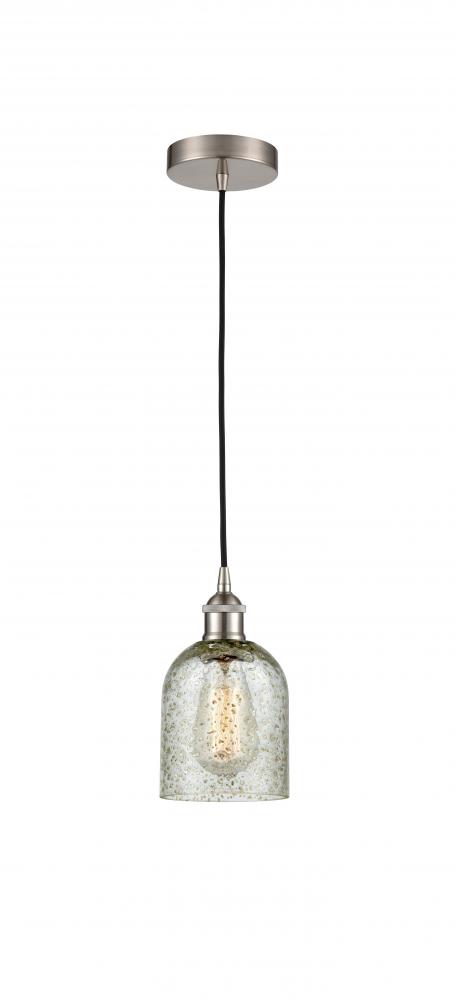 Caledonia - 1 Light - 5 inch - Brushed Satin Nickel - Cord hung - Mini Pendant