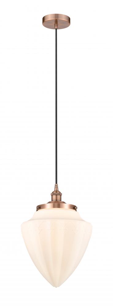 Bullet - 1 Light - 12 inch - Antique Copper - Mini Pendant