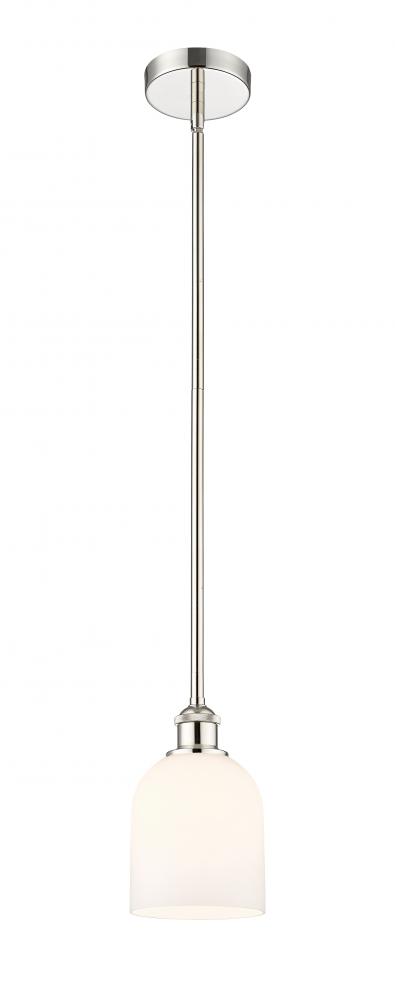 Bella - 1 Light - 6 inch - Polished Nickel - Cord hung - Mini Pendant