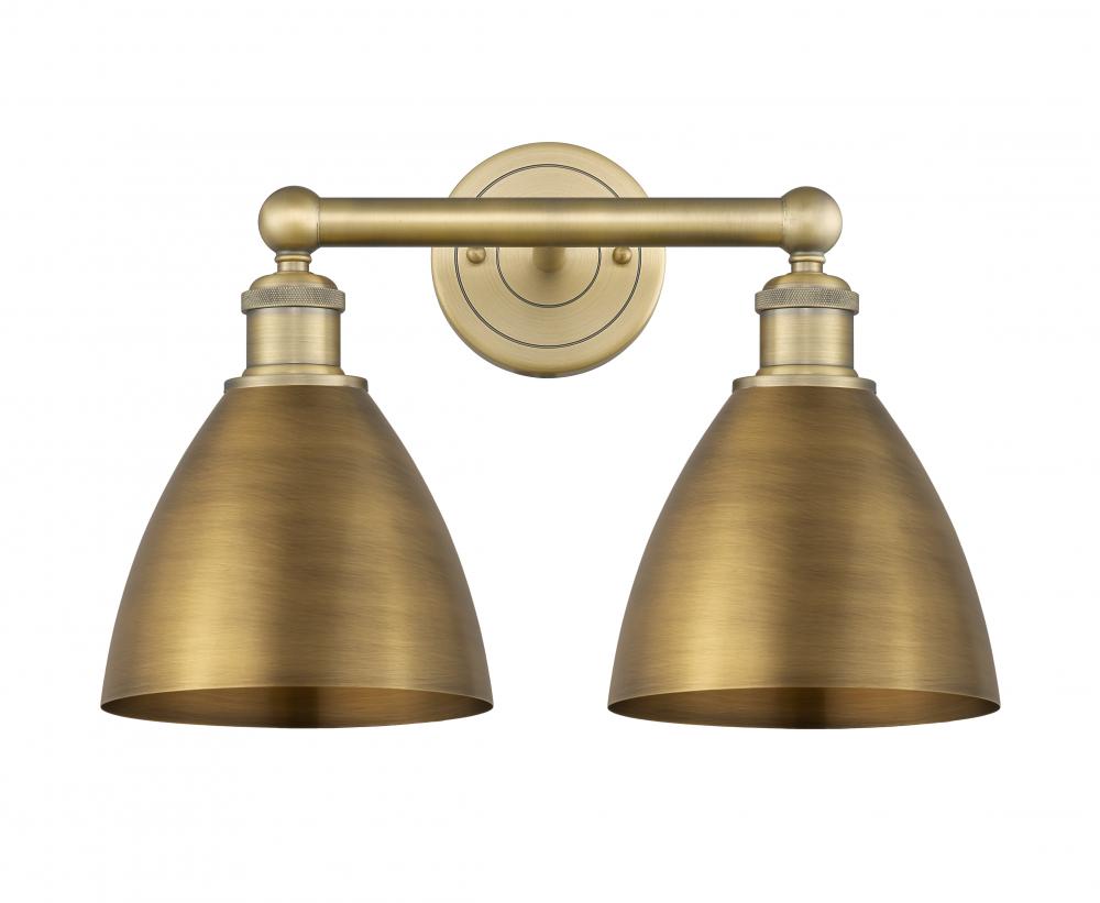 Bristol - 2 Light - 17 inch - Brushed Brass - Bath Vanity Light