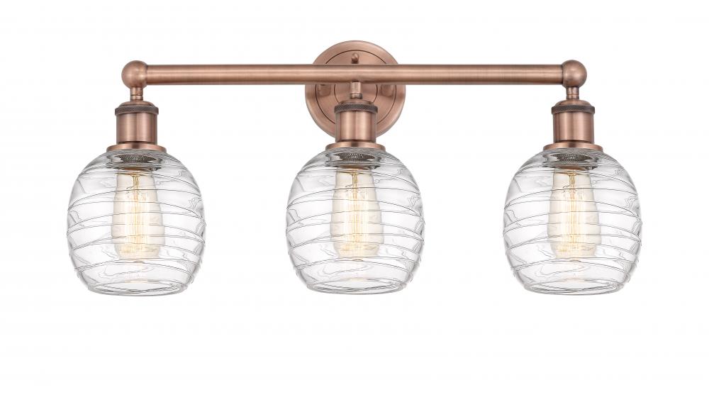 Belfast - 3 Light - 24 inch - Antique Copper - Bath Vanity Light