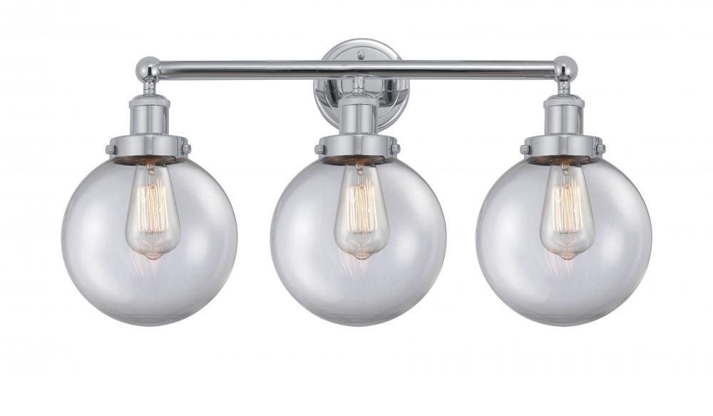 Beacon - 3 Light - 26 inch - Polished Chrome - Bath Vanity Light