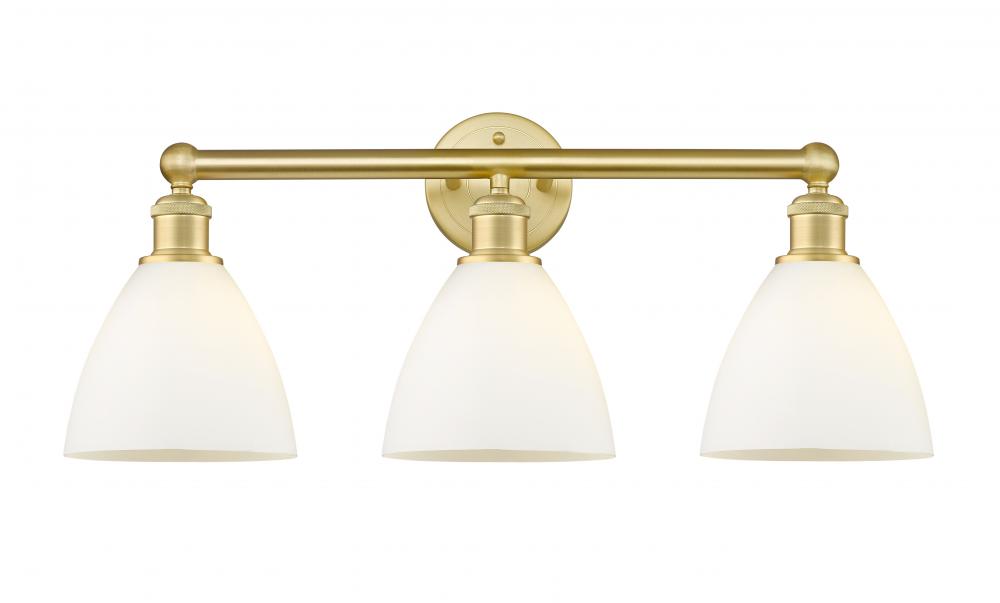 Bristol - 3 Light - 26 inch - Satin Gold - Bath Vanity Light