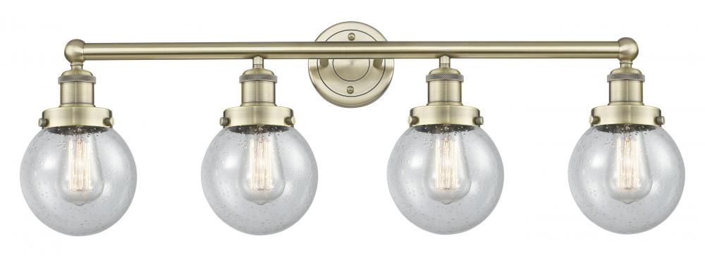 Beacon - 4 Light - 33 inch - Antique Brass - Bath Vanity Light