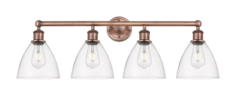 Bristol - 4 Light - 35 inch - Antique Copper - Bath Vanity Light