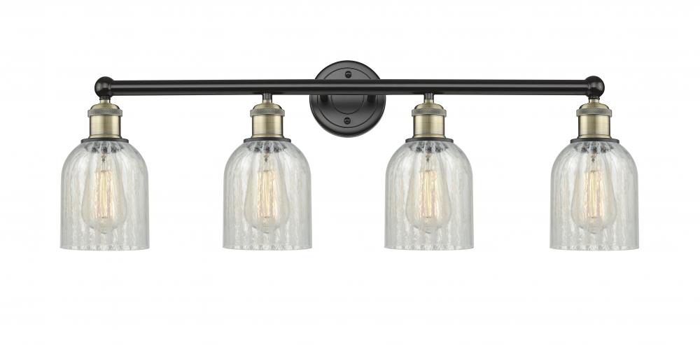 Caledonia - 4 Light - 32 inch - Black Antique Brass - Bath Vanity Light