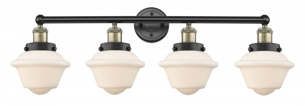 Oxford - 4 Light - 34 inch - Black Antique Brass - Bath Vanity Light