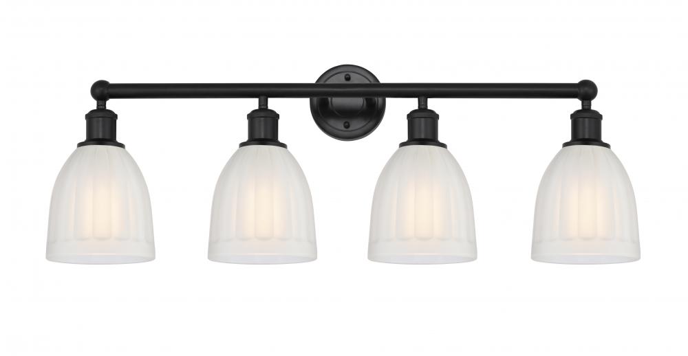 Brookfield - 4 Light - 33 inch - Matte Black - Bath Vanity Light