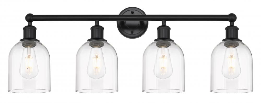 Bella - 4 Light - 33 inch - Matte Black - Bath Vanity Light