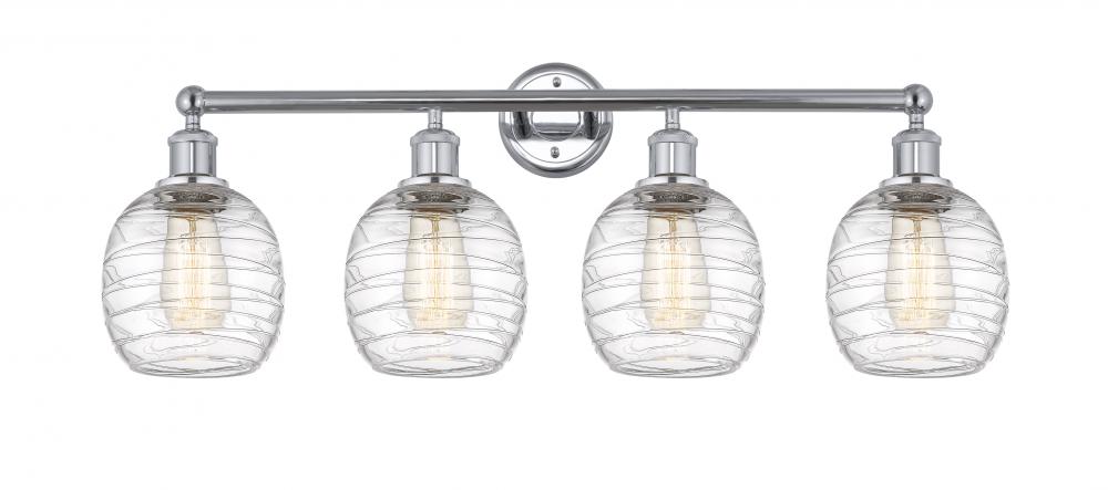 Belfast - 4 Light - 33 inch - Polished Chrome - Bath Vanity Light