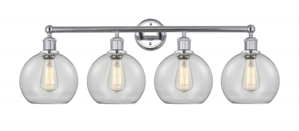 Athens - 4 Light - 35 inch - Polished Chrome - Bath Vanity Light