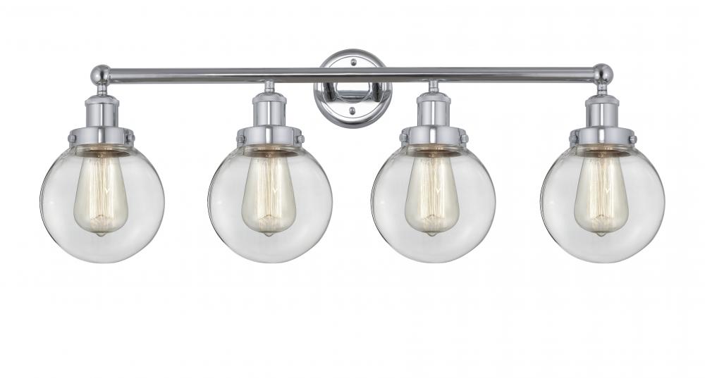 Beacon - 4 Light - 33 inch - Polished Chrome - Bath Vanity Light