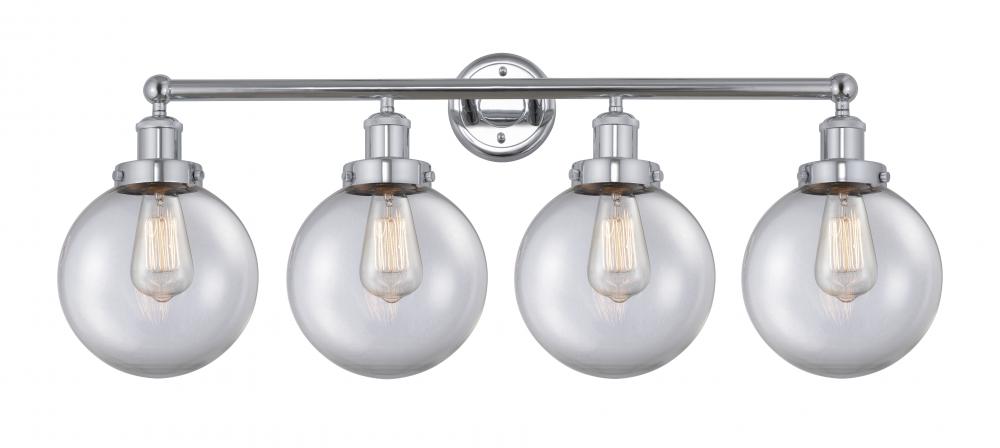 Beacon - 4 Light - 35 inch - Polished Chrome - Bath Vanity Light