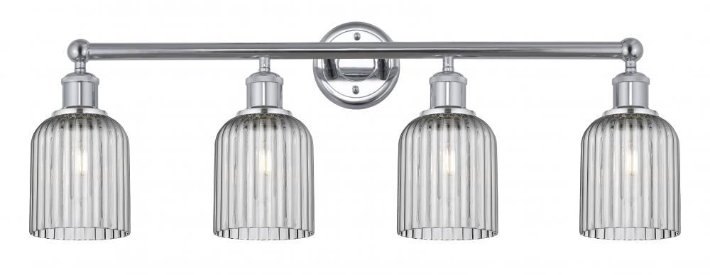 Bridal Veil - 4 Light - 32 inch - Polished Chrome - Bath Vanity Light