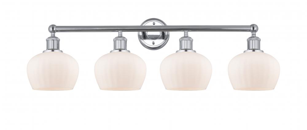 Fenton - 4 Light - 34 inch - Polished Chrome - Bath Vanity Light